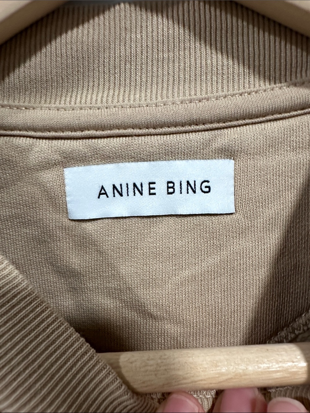 Anine Bing Jaci Camel Sweatshirt XS - Picture 4 of 7